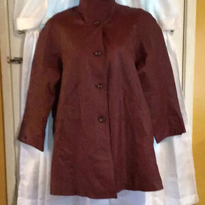 AMALFI LEATHER COAT SIZE M*